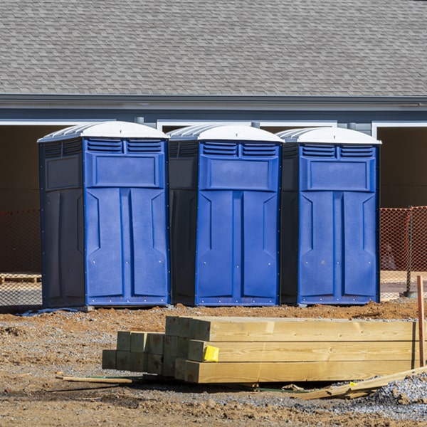 do you offer hand sanitizer dispensers inside the porta potties in Hubbardston Michigan